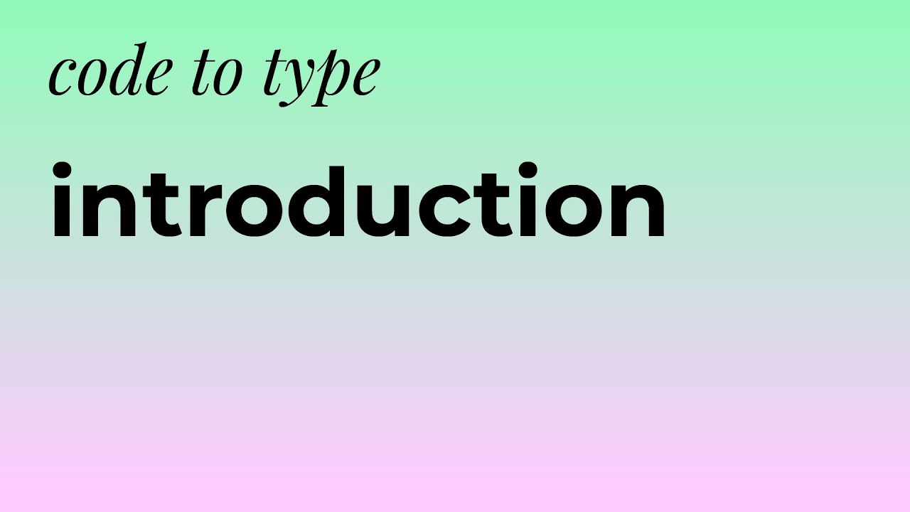 [code to type] How to get started with p5js