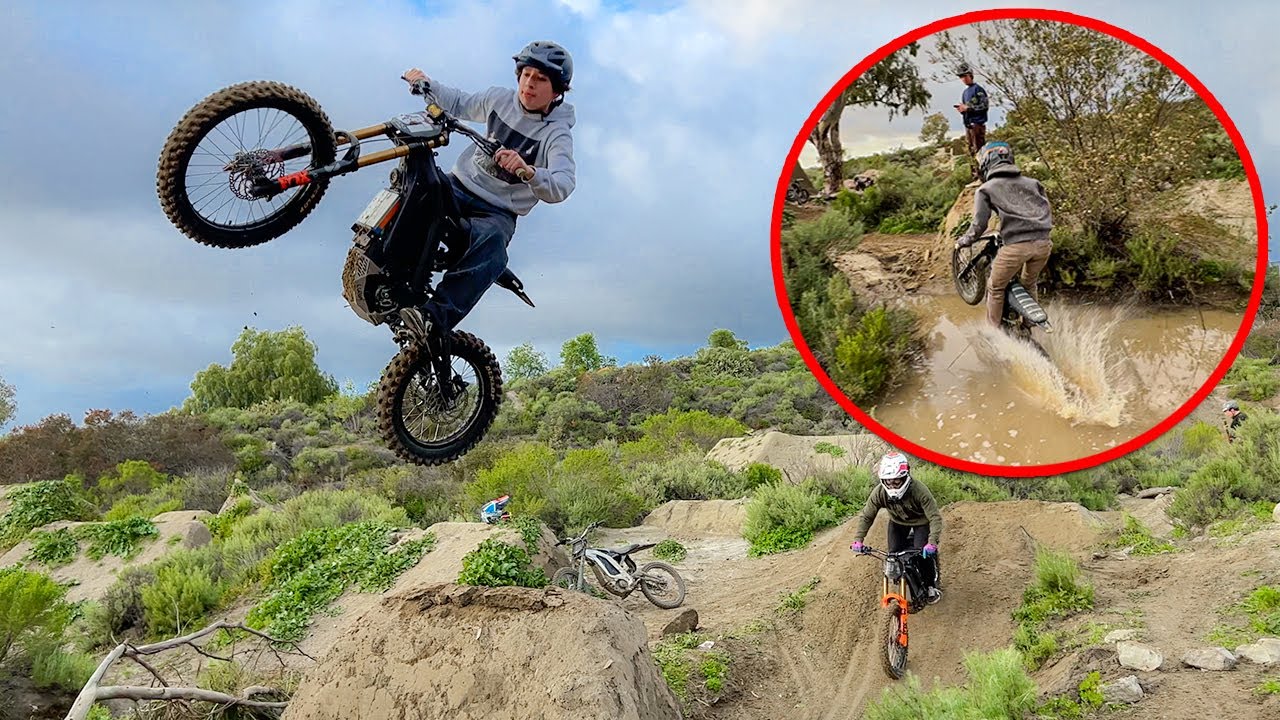 Jumping Sur Rons over a Pond!!