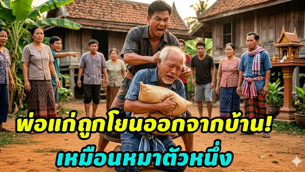 บั้นปลายอย่าฝากชีวิตไว้กับลูก แม่ชราถูกโยนออกกลางลานเหมือนสุนัข