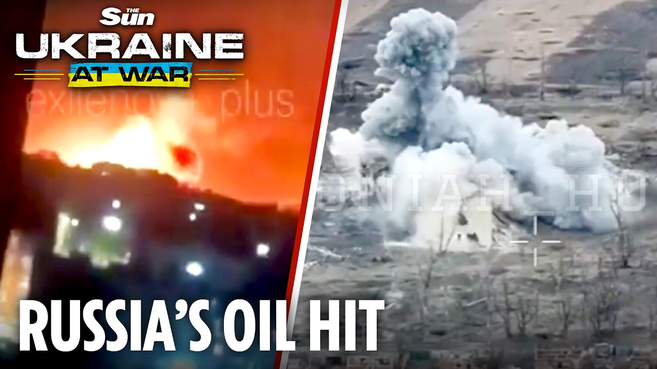 Ukrainian long range drones strike Lukoil refinery deep inside Russia
