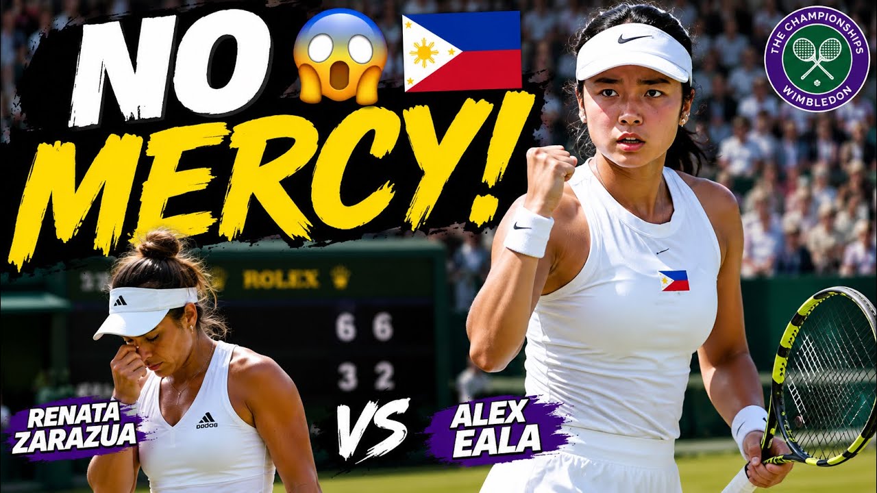 Alex Eala Shows NO MERCY vs Renata Zaraz&uacute;a! Wimbledon Shock Begins 😱🇵🇭 #alexeala  #tennis 