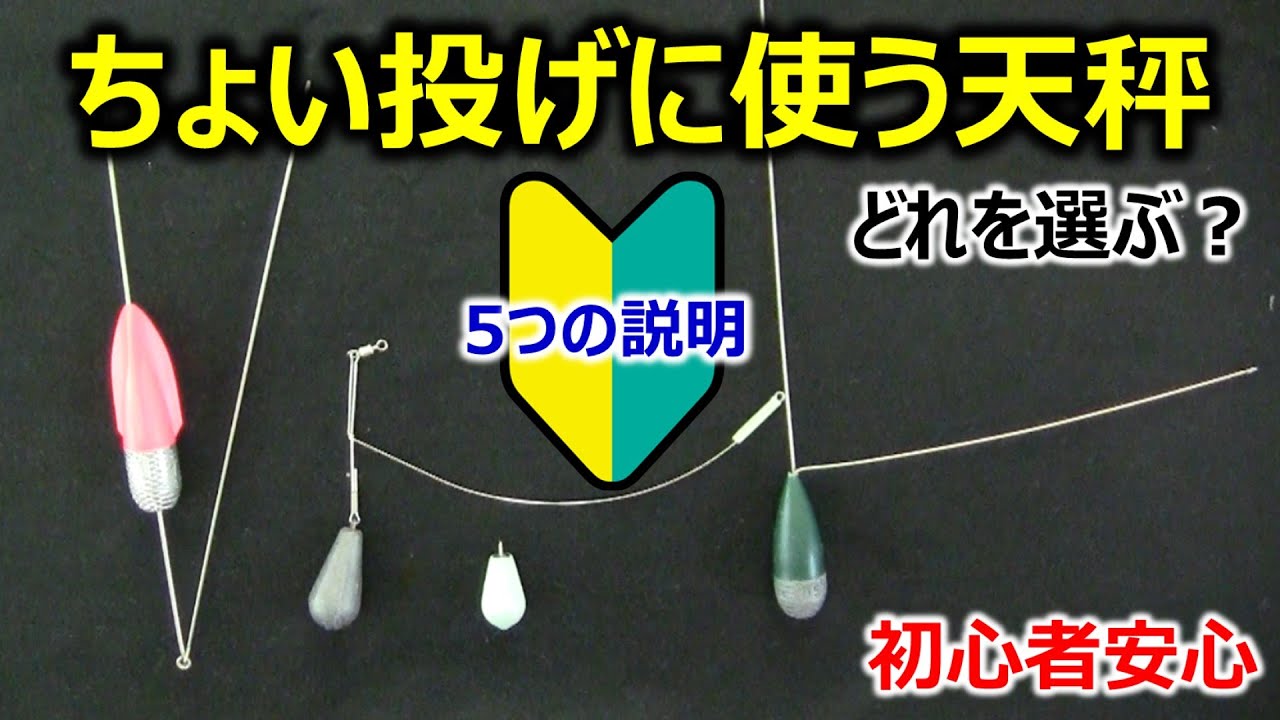 【初心者向け】天秤選び方_ちょい投げ編