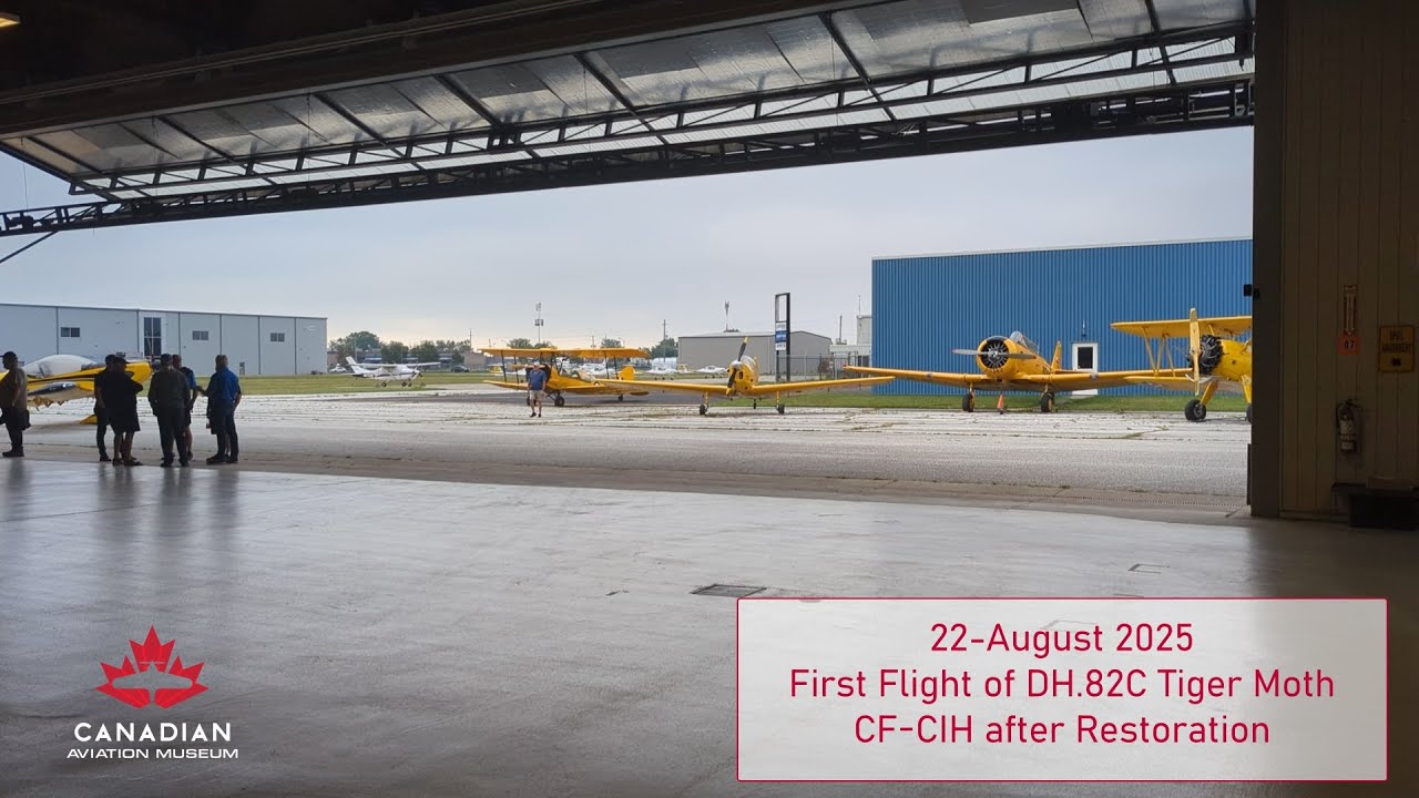 Tiger Moth First Flight 22 August 2025