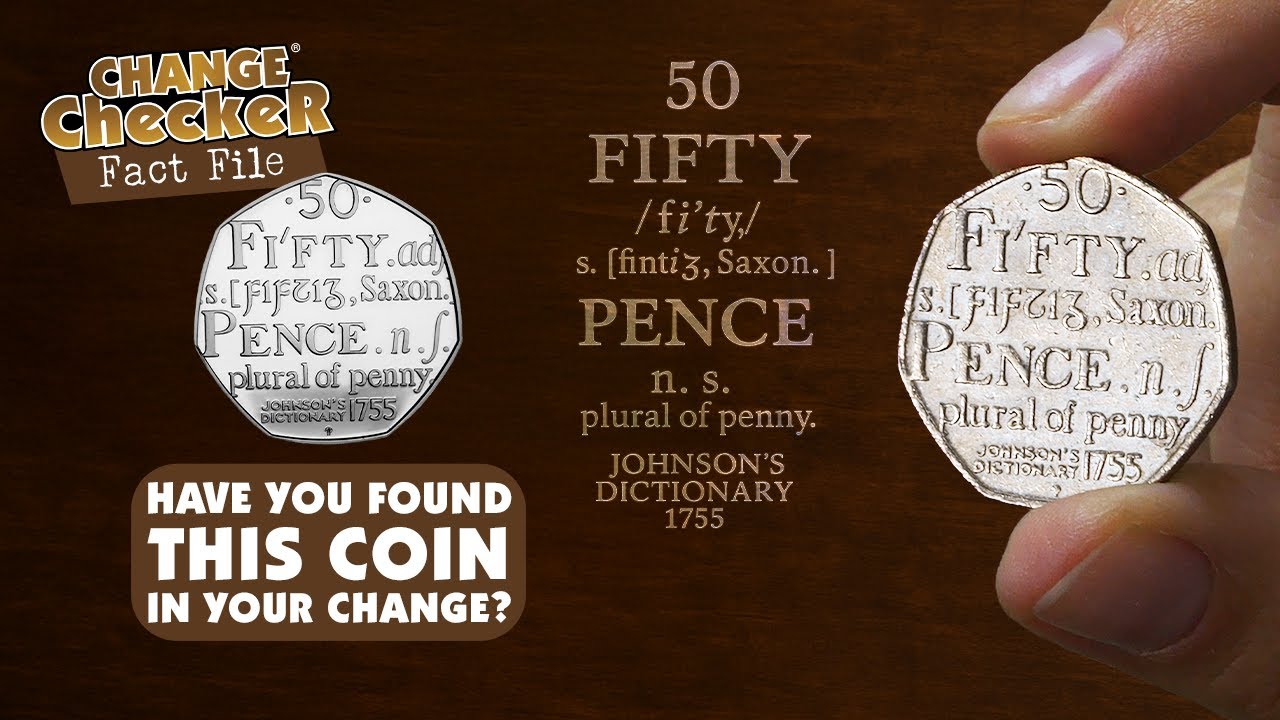 Have you found this coin in your change? The 2005 Dictionary 50p