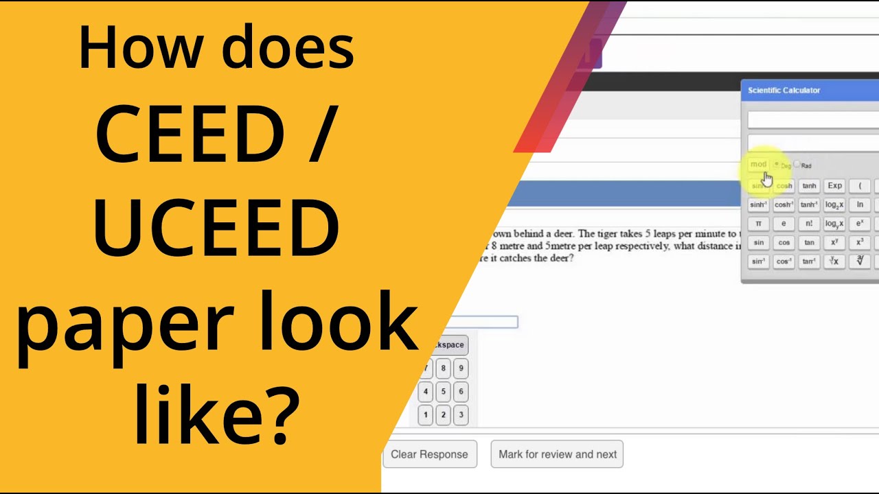 Screenshot of CEED and UCEED Q-paper