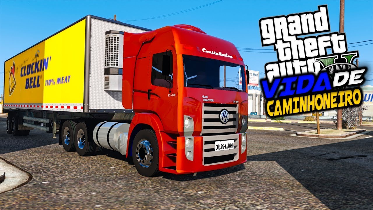 GTA V VIDA DE CAMINHONEIRO - PRIMEIRO DIA DE TRABALHO #2