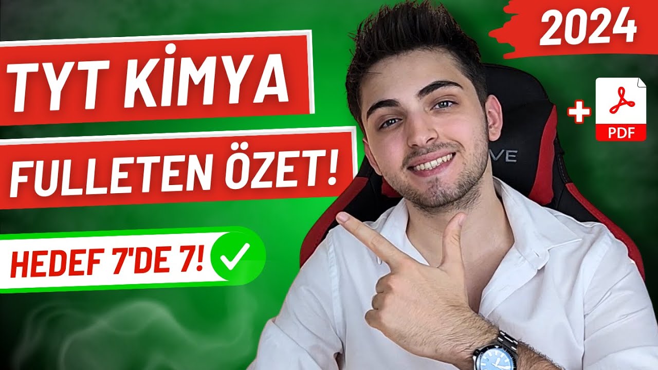 2024 TYT KİMYA FULLETEN SON TEKRAR! 🔥| Bunları Bilmeden Sınava Girme! | #yks #tyt