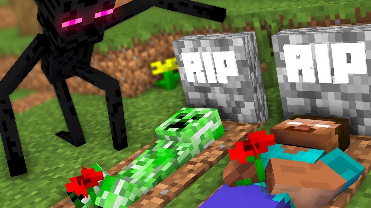 MONSTER SCHOOL : ENDERMAN BECAME VILLAIN - RIP HEROBRINE, CREEPER
