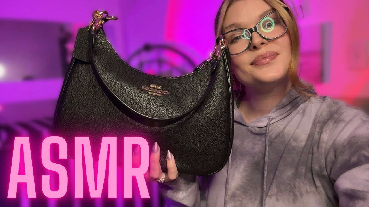 ASMR What’s in my Purse? My new Coach bag! 👜💕✨