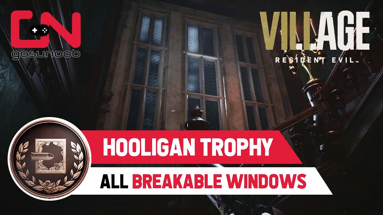 Resident Evil Village 8 - All Breakable Castle Windows Locations - Hooligan Trophy