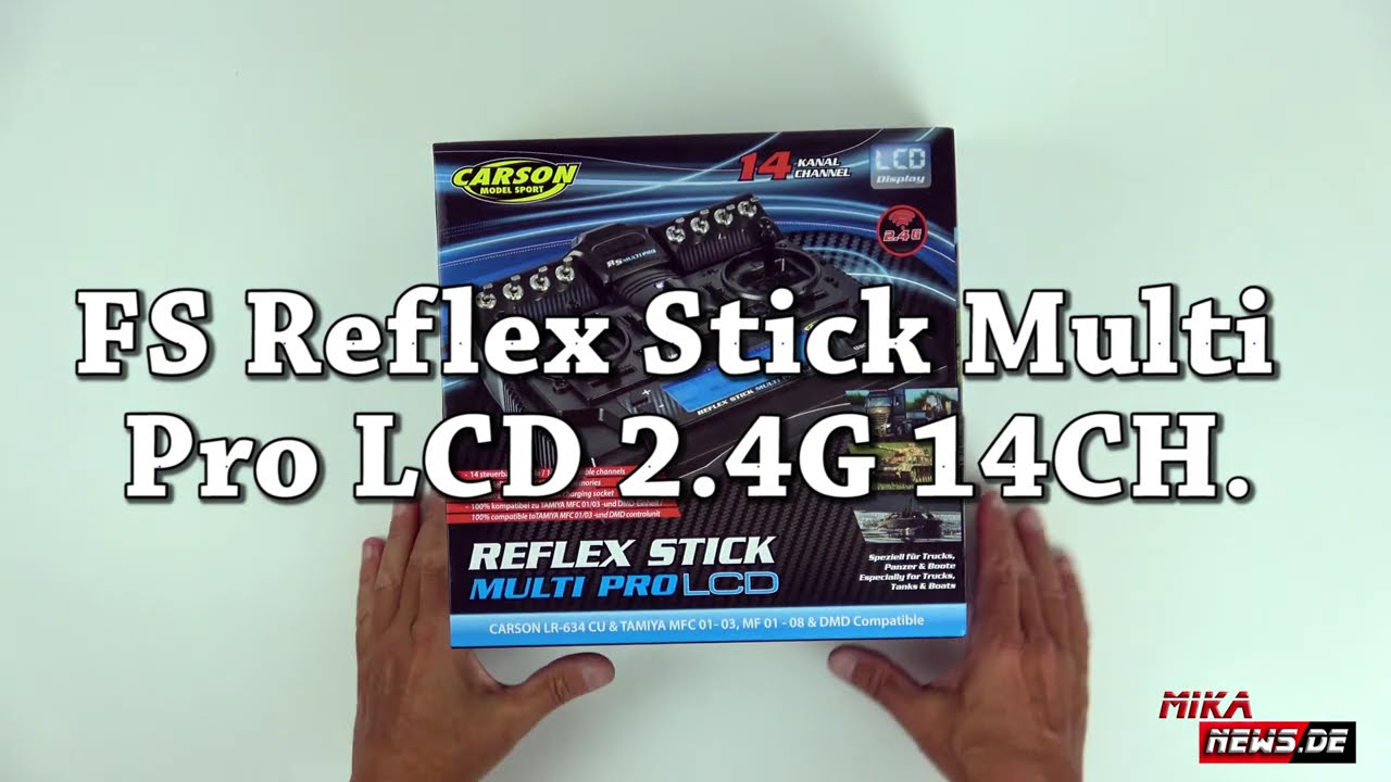 FS Reflex Stick Multi Pro LCD 2.4G 14CH - Knüppelsender - Was ist bei - Einstellungen , Binden