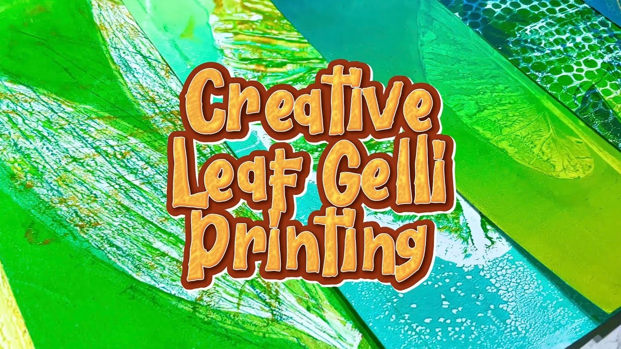 Whispers of Leaves: Layered Gelli Print Art