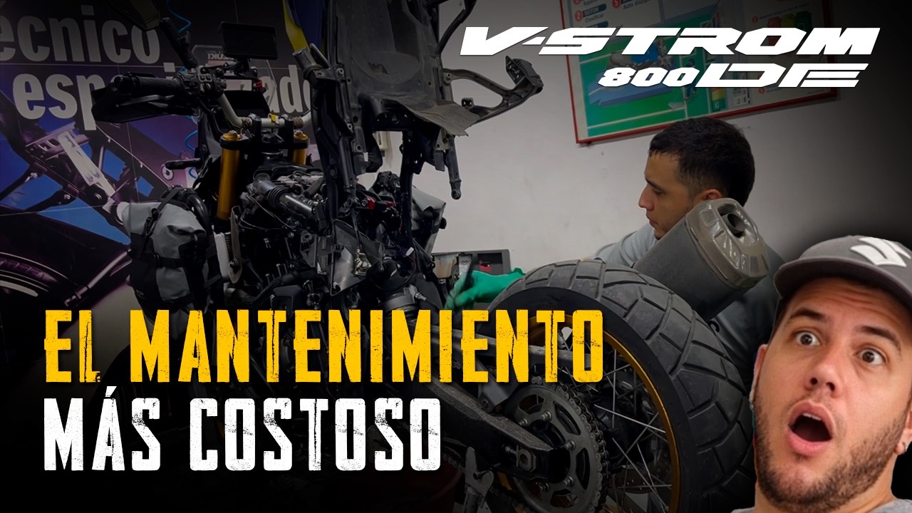 El mantenimiento 💰MÁS COSTOSO💰🥵 de mi V-STROM 800DE despues de 25MIL KM de aventuras 🏔️