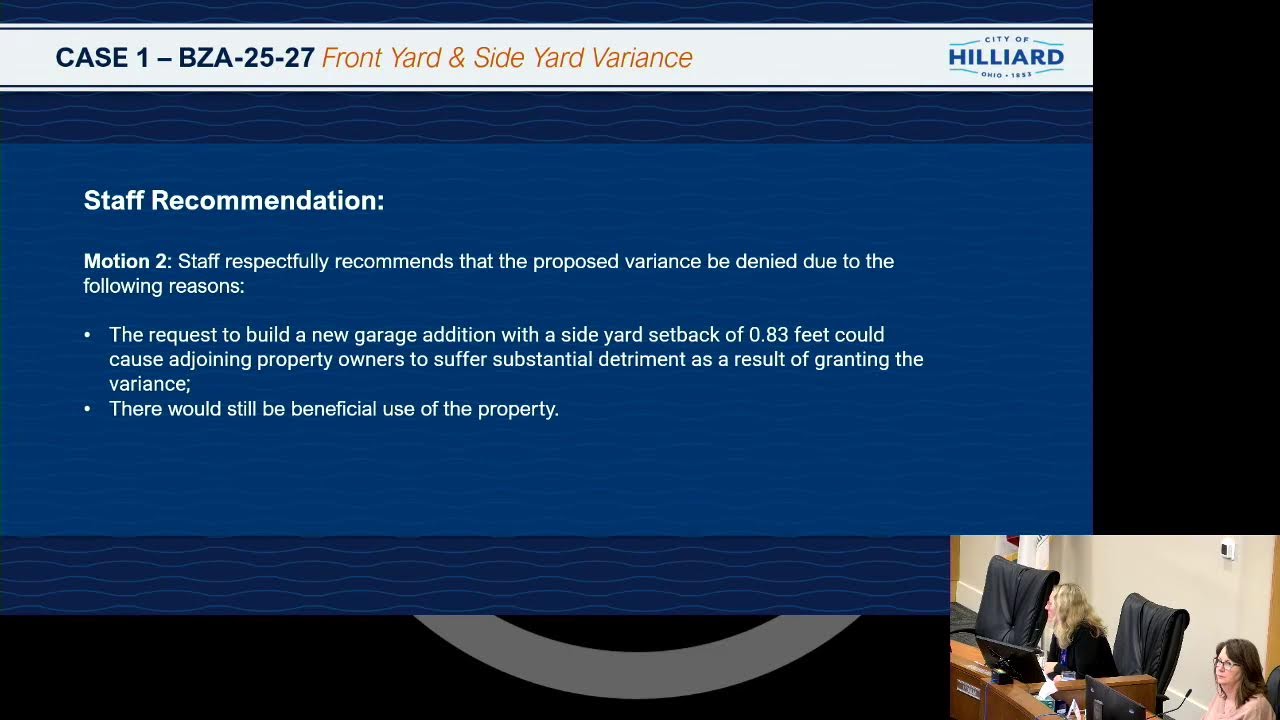 Board of Zoning Appeals - Nov 20 2025
