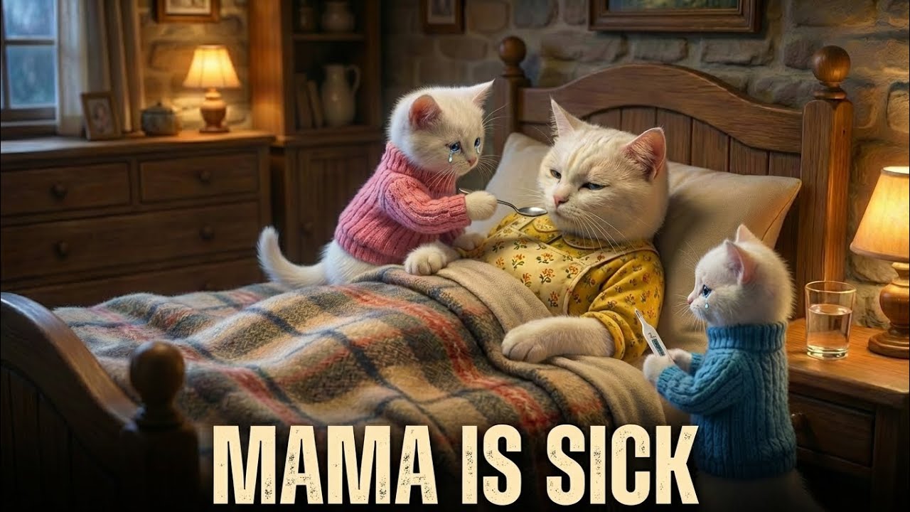 Poor Mama Cat Got Sick But Her Two Baby Kittens Did Something Incredible ❤️ Emotional Cat Story