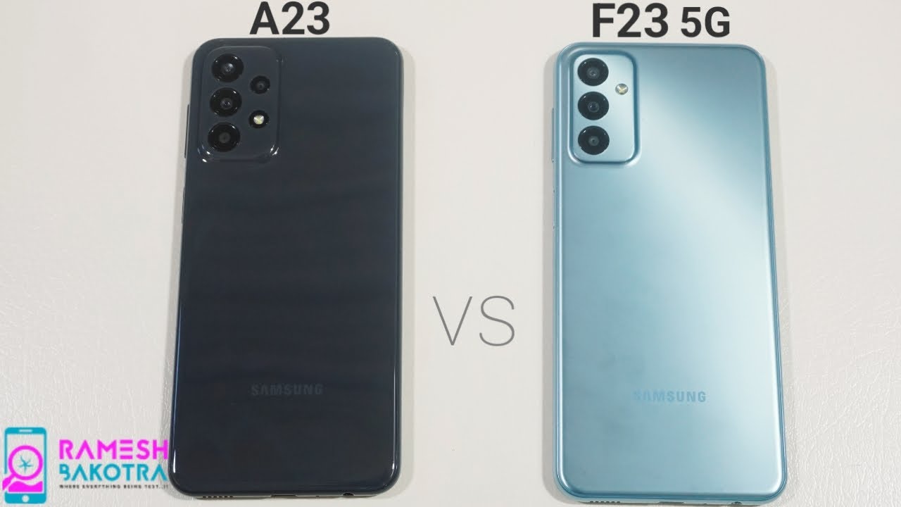 Samsung Galaxy A23 vs Samsung Galaxy F23 5G SpeedTest and Camera Comparison