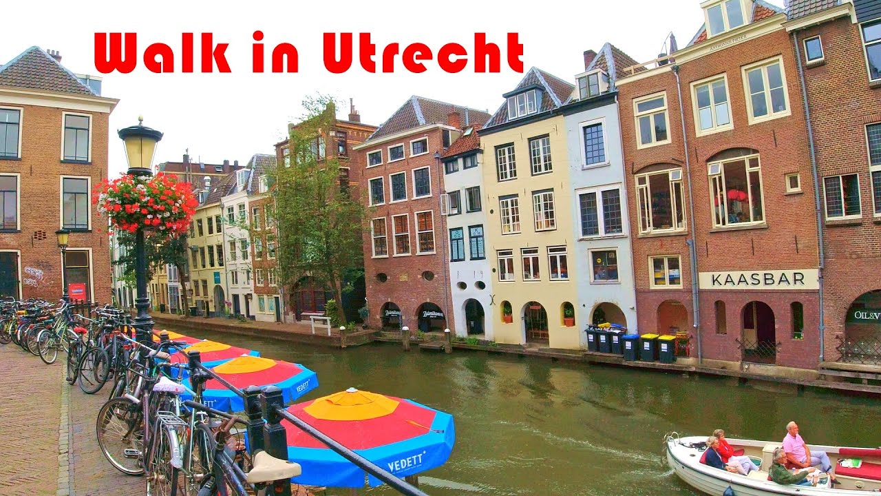 Walk In The City Of Bicycles 🇳🇱| Utrecht 4K , Helvetic Walkers in Holland 4.