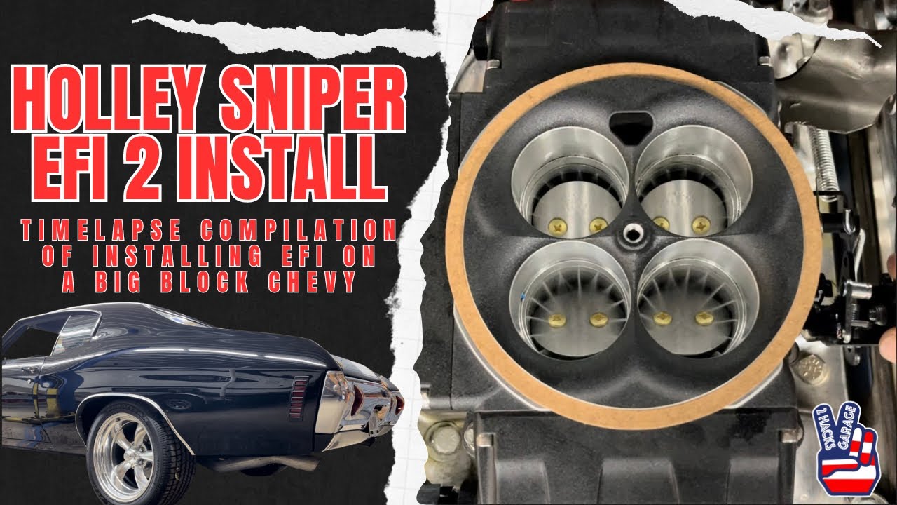 Timelapse Compilation of Installing Holley Sniper EFI 2 on a Big Block Chevy #timelapse
