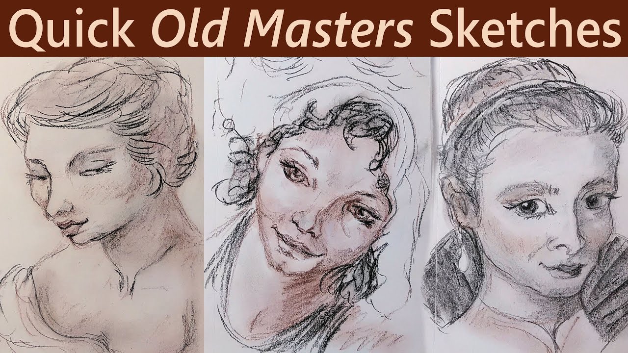 Sketch Like and Old Master with charcoal and chalk pencils!