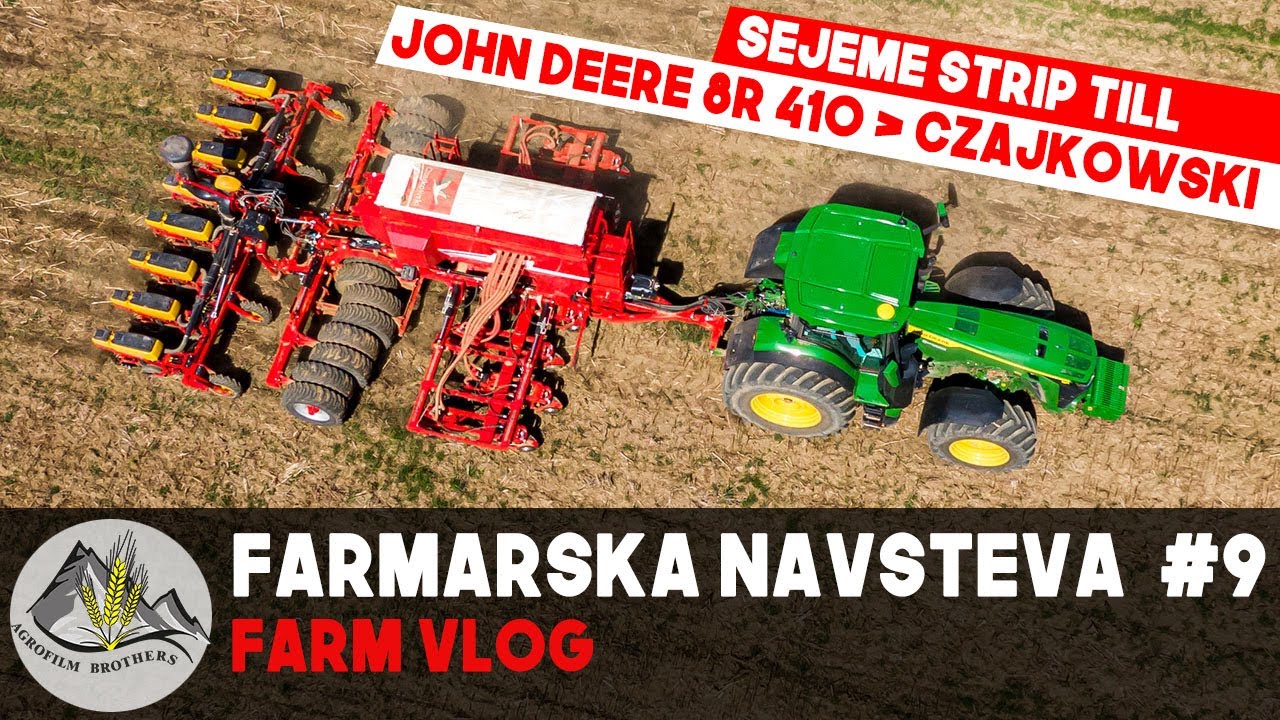 FARMÁRSKA NÁVŠTEVA #9 [ Farm Vlog - JOHN DEERE 8R 410 & CZAJKOWSKI=Sejeme STRIP TILL pod TATRAMI . ]