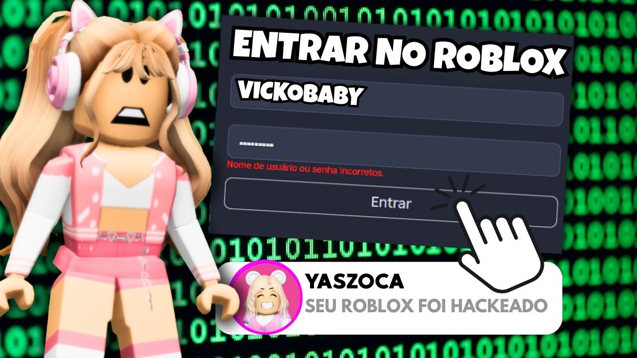 HACKEARAM A MINHA CONTA DO ROBLOX!