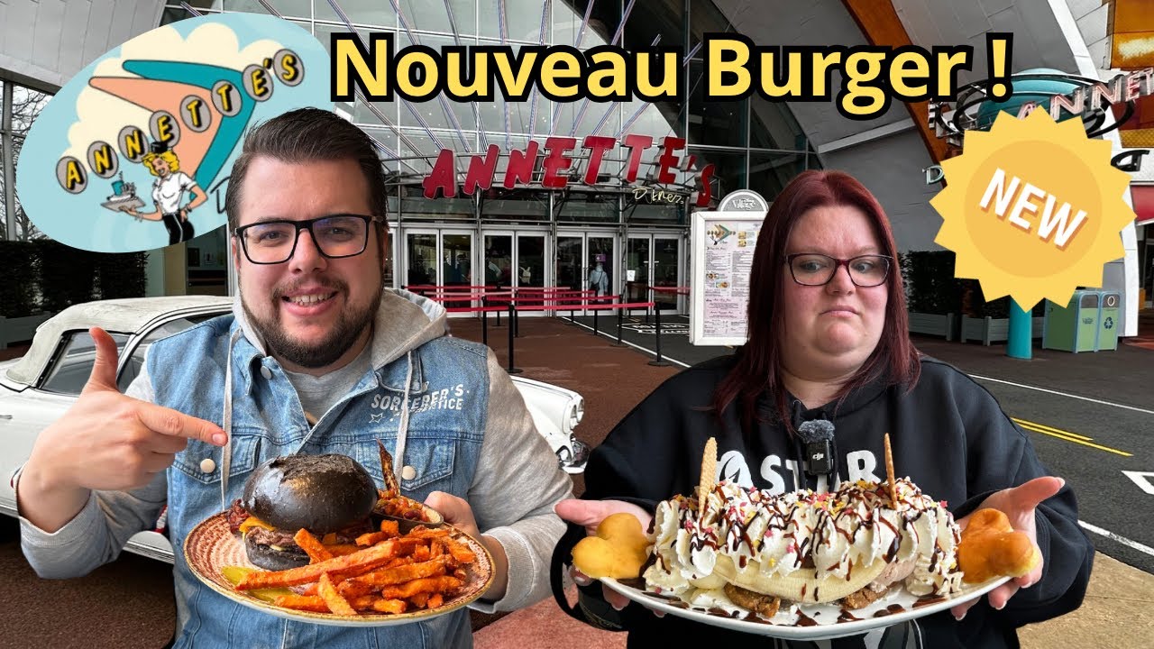Nouveau Burger Safari Gourmand à l’Annette’s Diner au Disney Village à Disneyland Paris !
