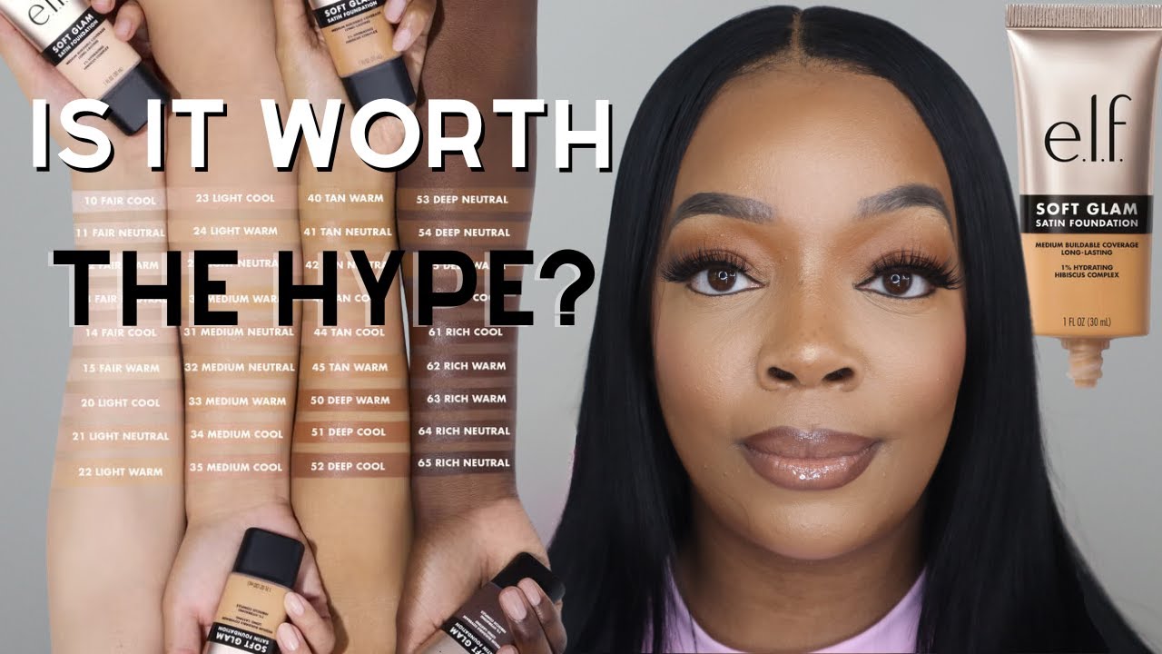 $8 e.l.f. Soft Glam Foundation: Better Than High-End? Full Wear Test!