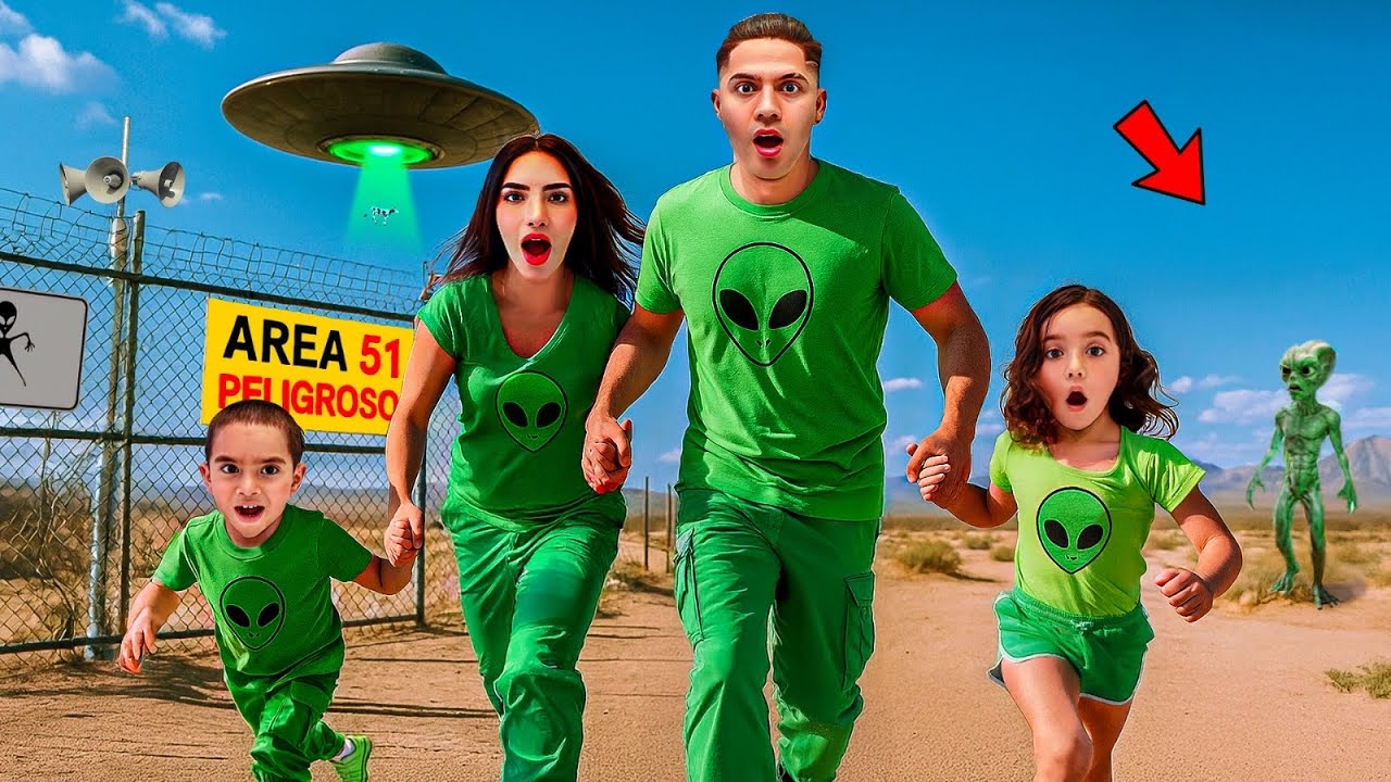 VIAJANDO Solo de COLOR VERDE al ÁREA 51 👽 Por Una Semana 