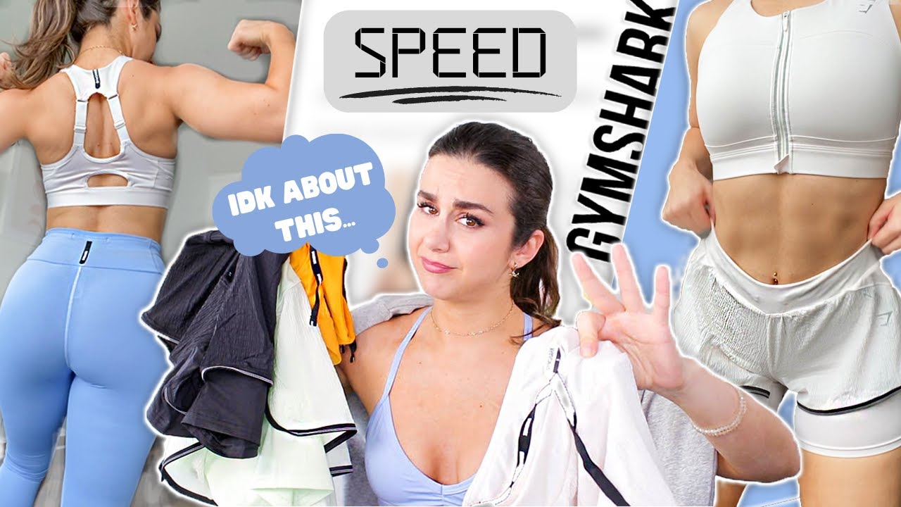 WHY DID GYMSHARK DO THIS?? GYMSHARK SPEED & PAUSE TRY ON HAUL REVIEW! ASHLEY GAITA 2022 #GYMSHARK