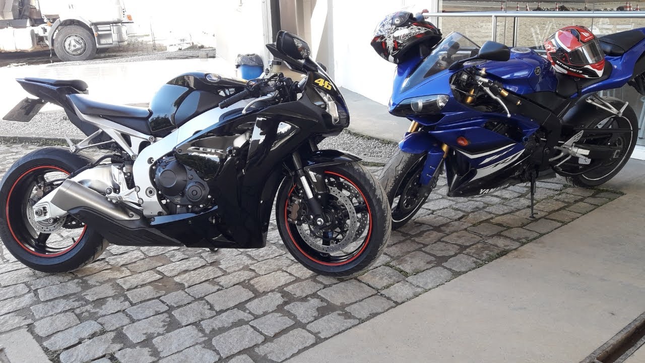 Yamaha YZF R1 2008 Ganha da Honda CBR 1000rr Fireblade 2011? (aguarde).