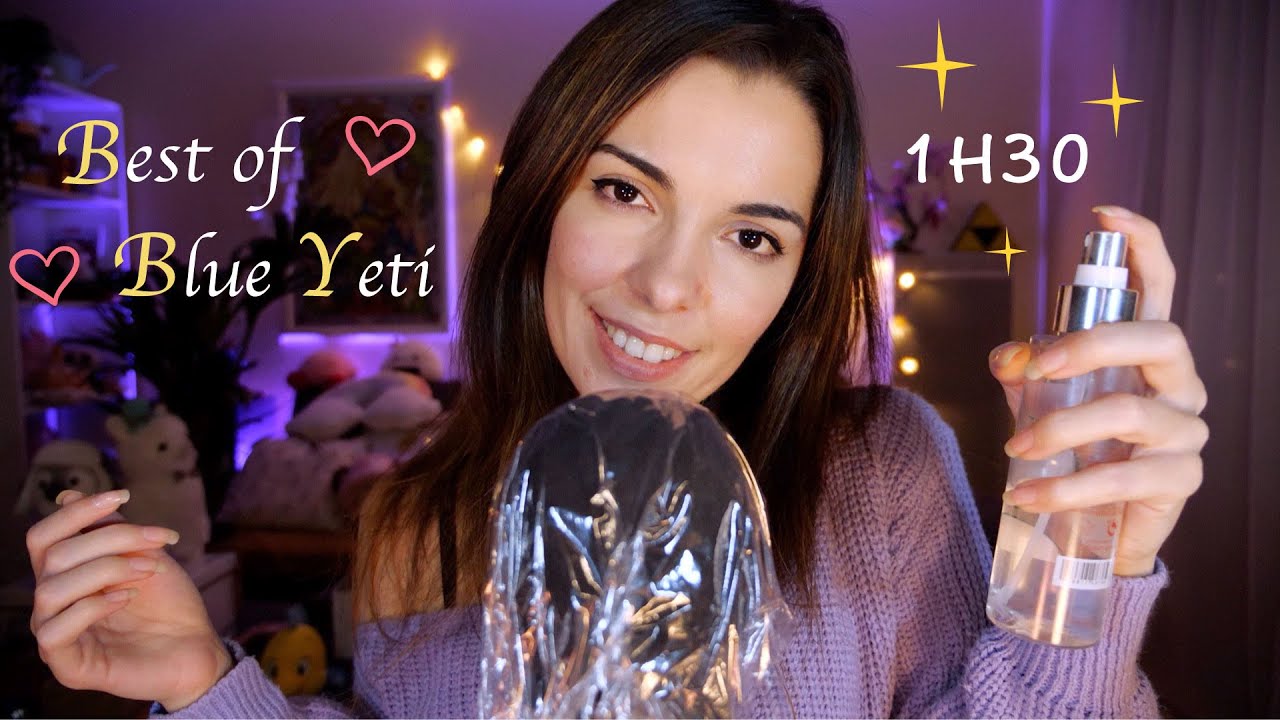ASMR FR ~ Le Meilleur du BLUE YETI ♡ 1h30 de Triggers ♡ Chiffon Magique, Fluffy, Grattes Grattes