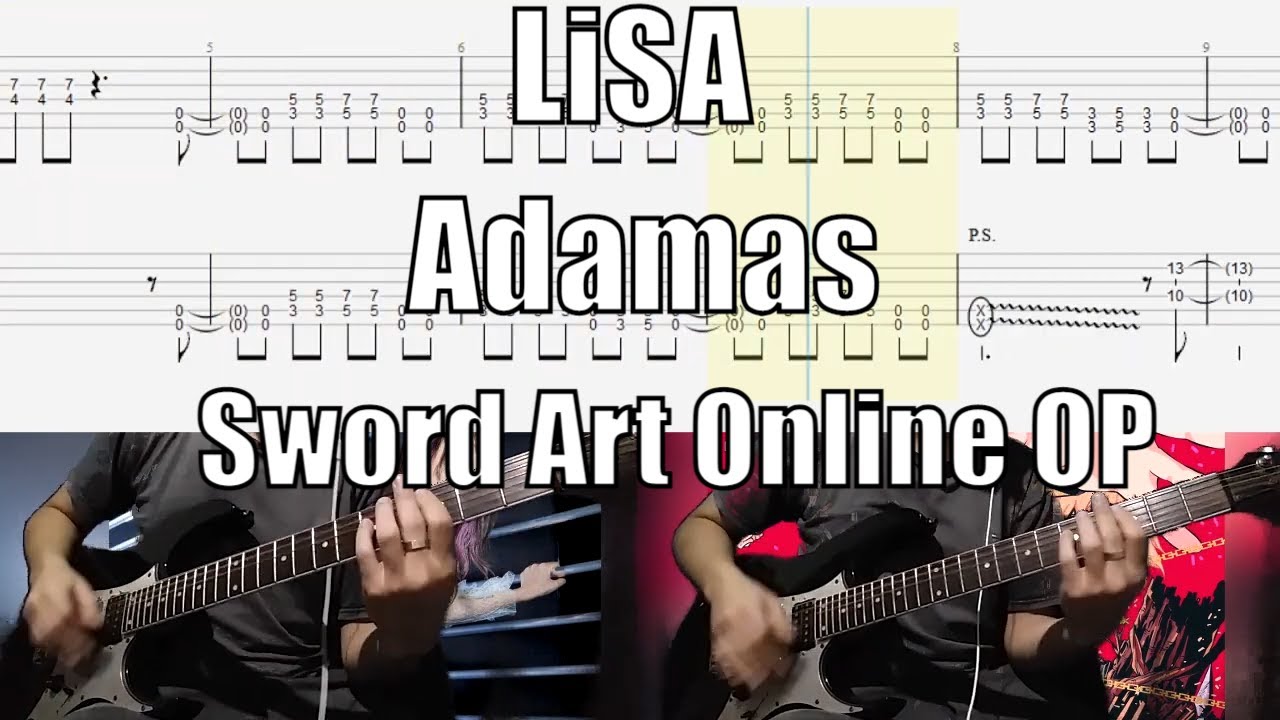 LiSA Adamas Sword Art Online Guitar Lesson With Tab