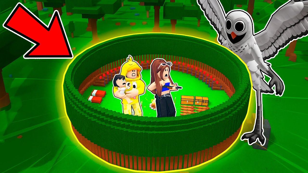 CONSTRUIMOS la BASE MÁS SEGURA para Sobrevivir al BÚHO MALVADO en 99 NOCHES EN EL BOSQUE ROBLOX!