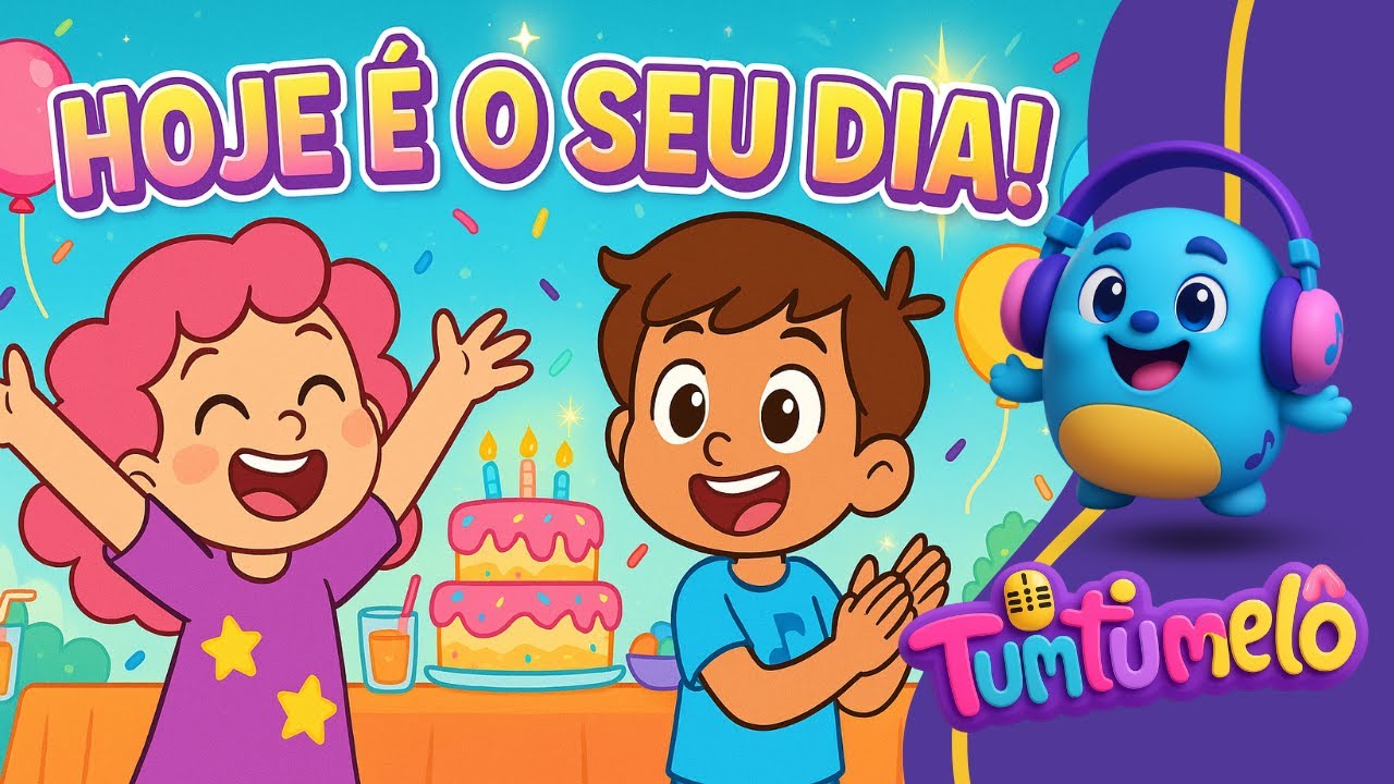 Hoje é o Seu Dia! 🎂 Música infantil para aniversários cheios de alegria!
