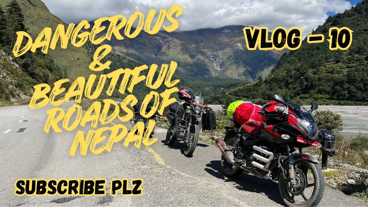 Dangerous & Beautiful Roads of Nepal | Pulser 220F Ride| 4K | Vlog 10 | Nepal @YouTube