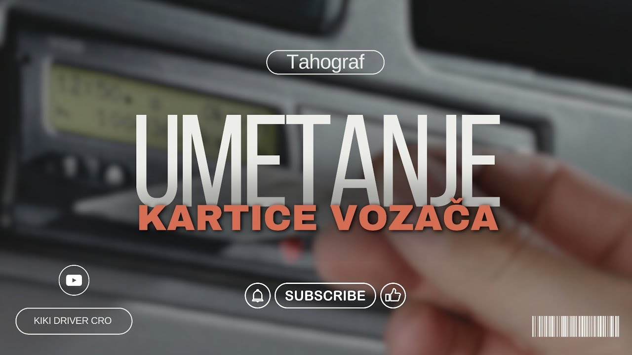 Tahograf // Postupak vađenja i umetanja kartice //