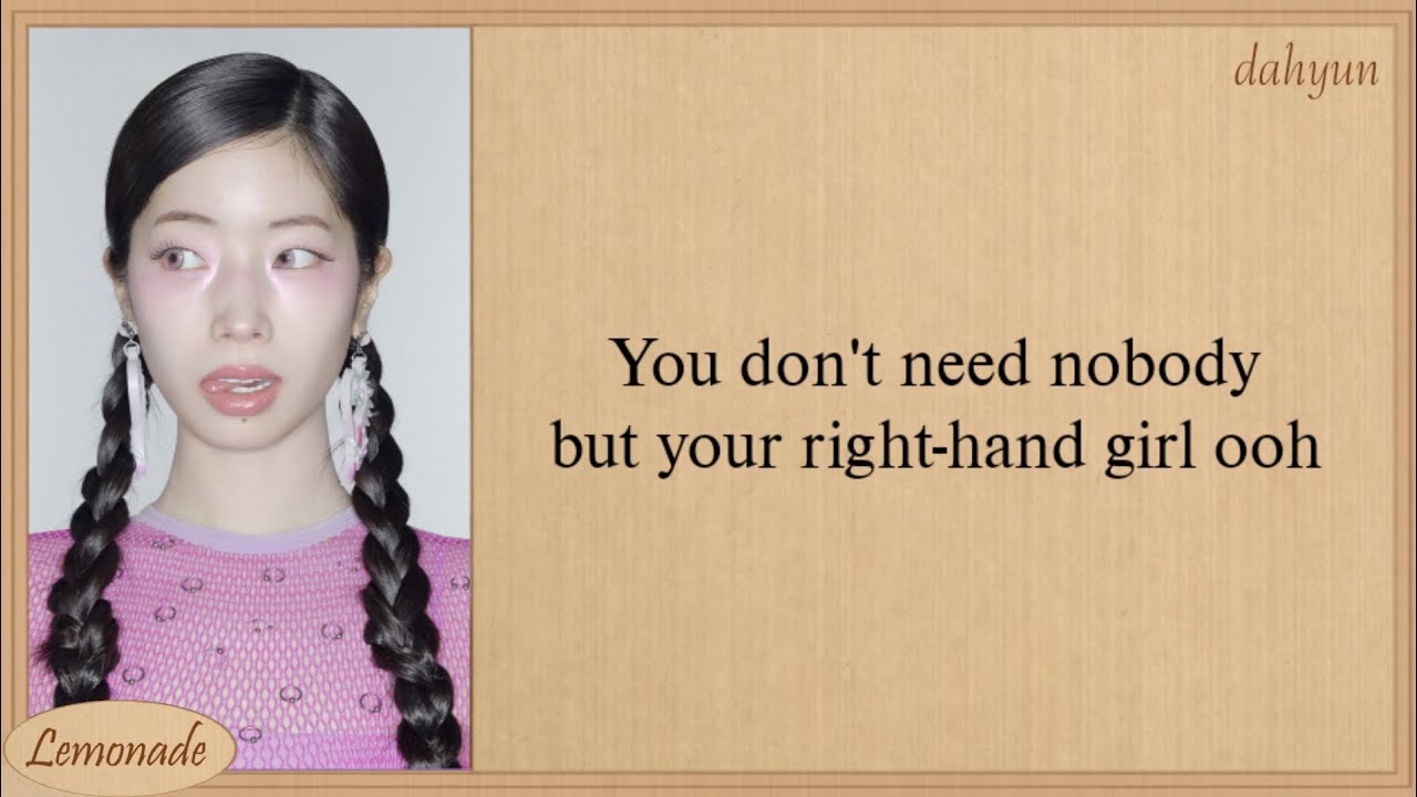TWICE RIGHT HAND GIRL Lyrics