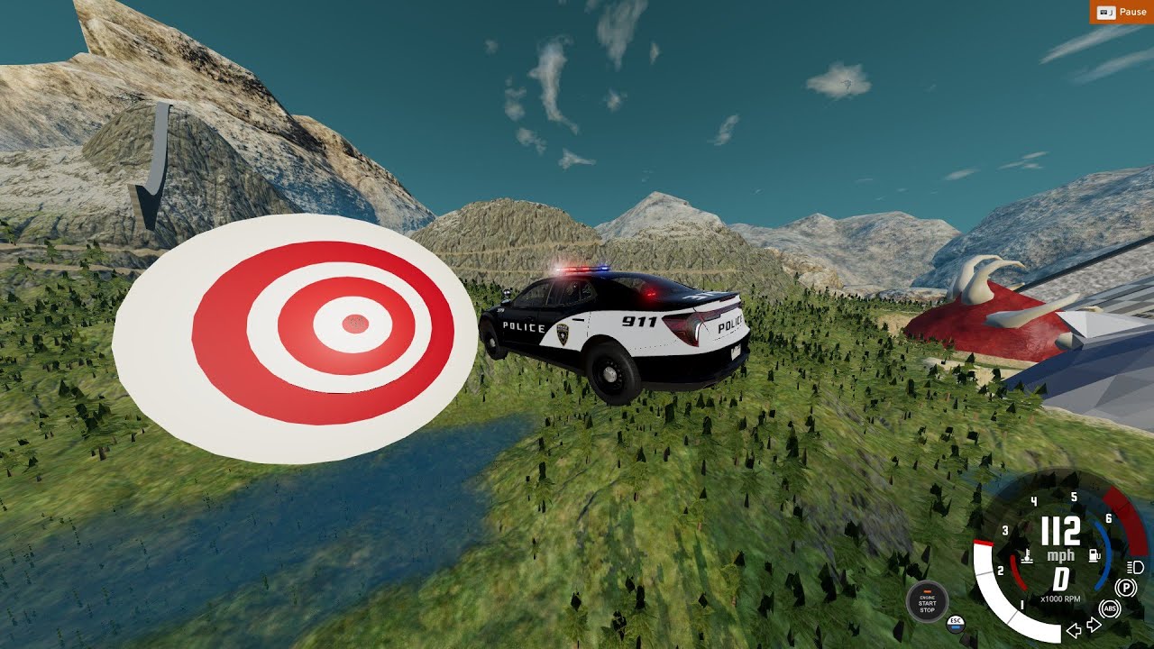 BeamNG Car Target Destruction!!