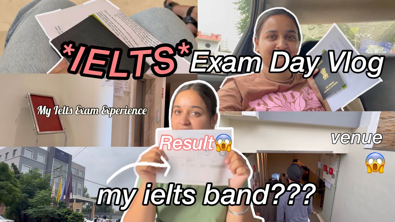 ielts exam day vlog and my band result😱 #ielts