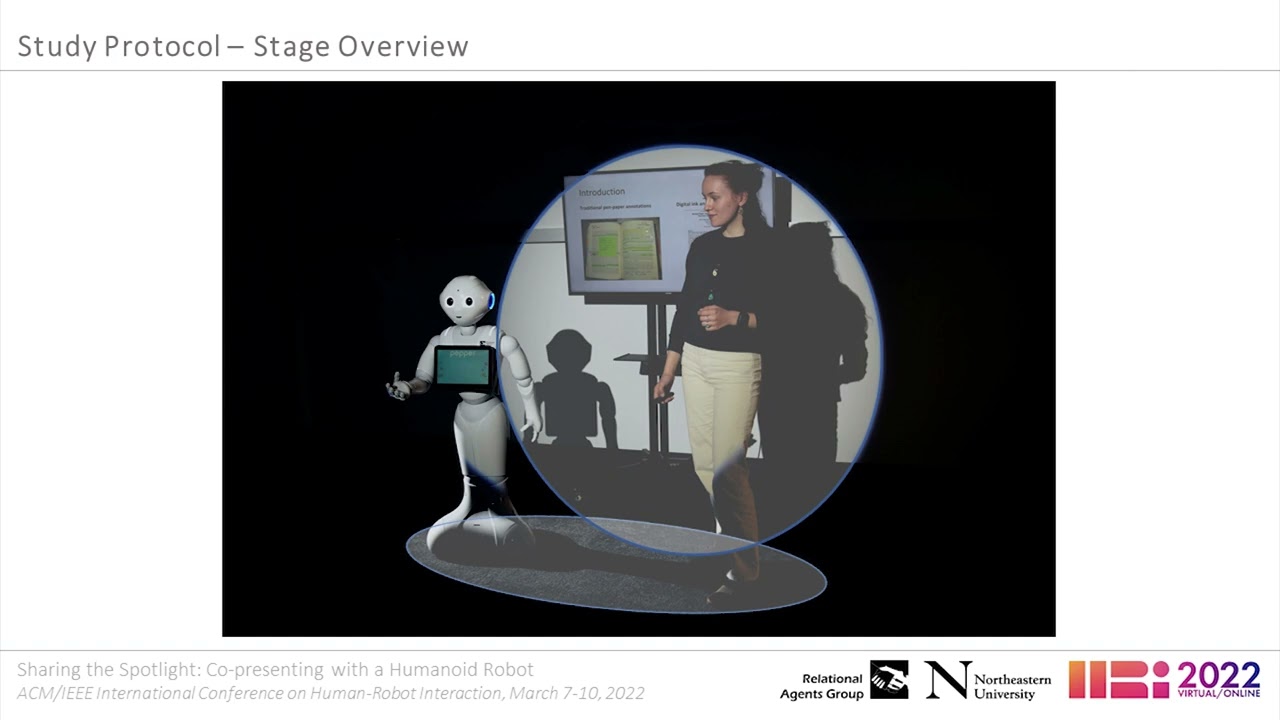 Sharing the Spotlight: Co-presenting with a Humanoid Robot