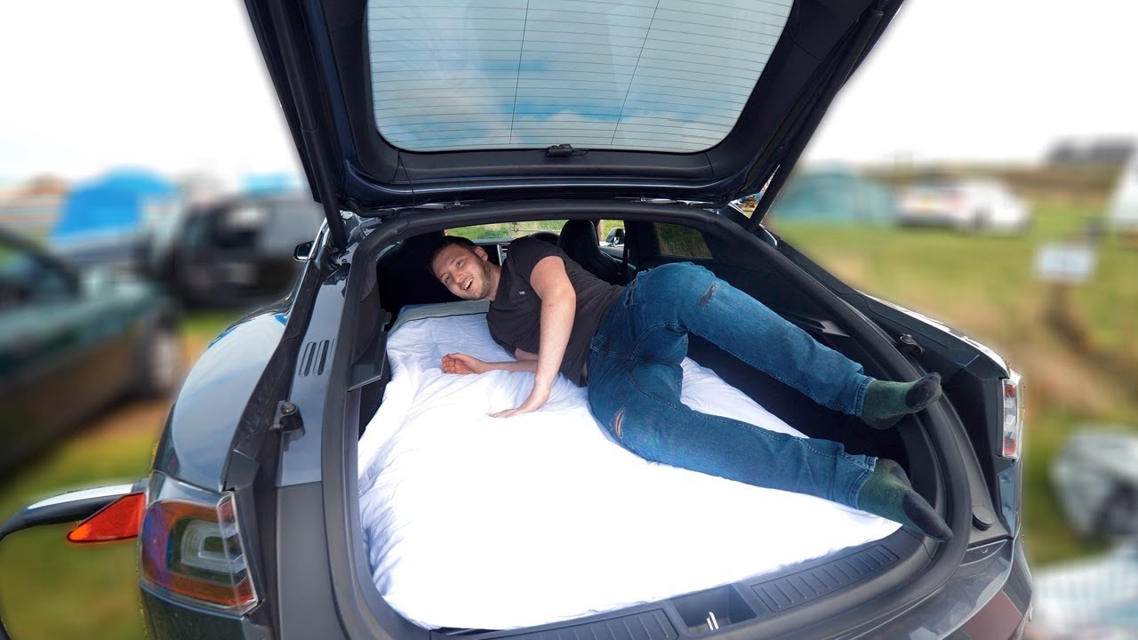 WE CAMPED IN OUR TESLA!