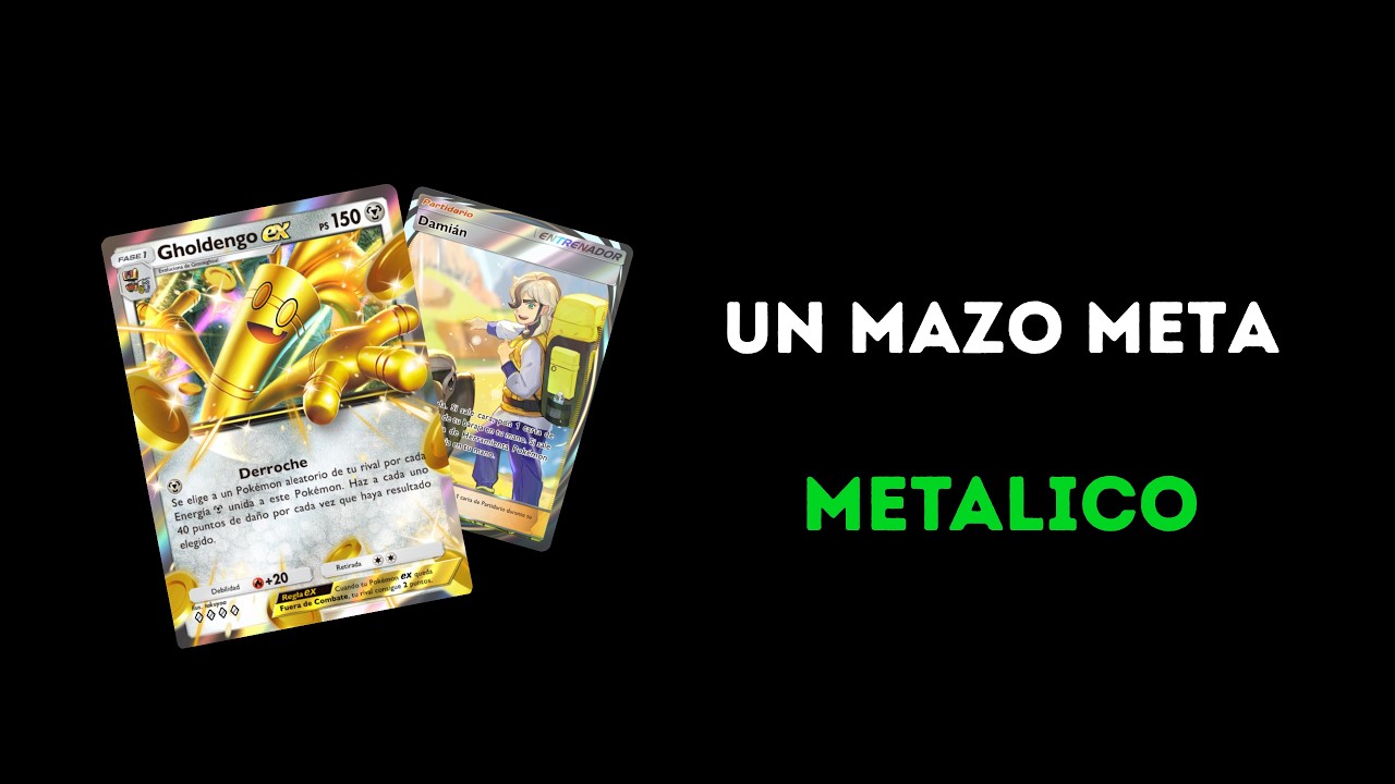¿Gholdengo EX es META? 💰 Ataques fuertes y robo rápido con Damián