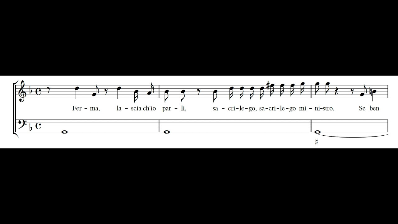 GIACOMO CARISSIMI: Lamento di Maria Stuarda (Ferma, lascia ch'io parli) PDF SCORE