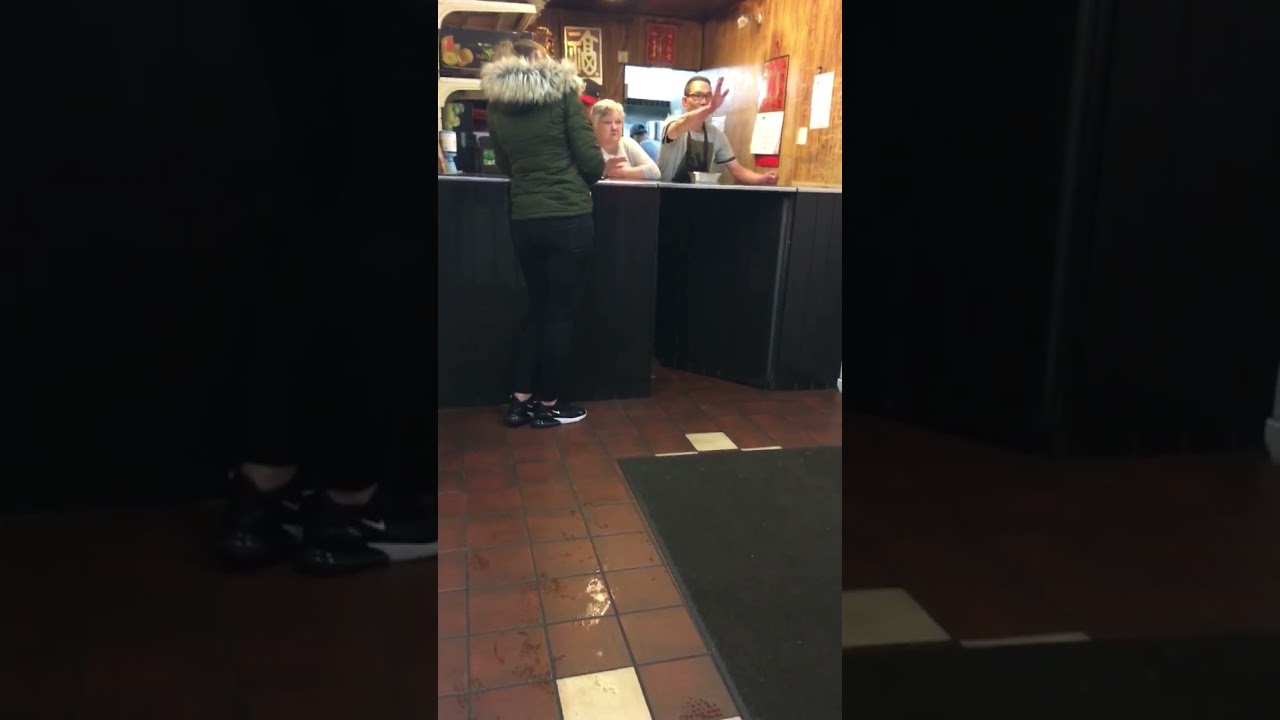Angry man goes berserk in Chinese takeaway Part 2 #glasgow #funnyvideo #scotland