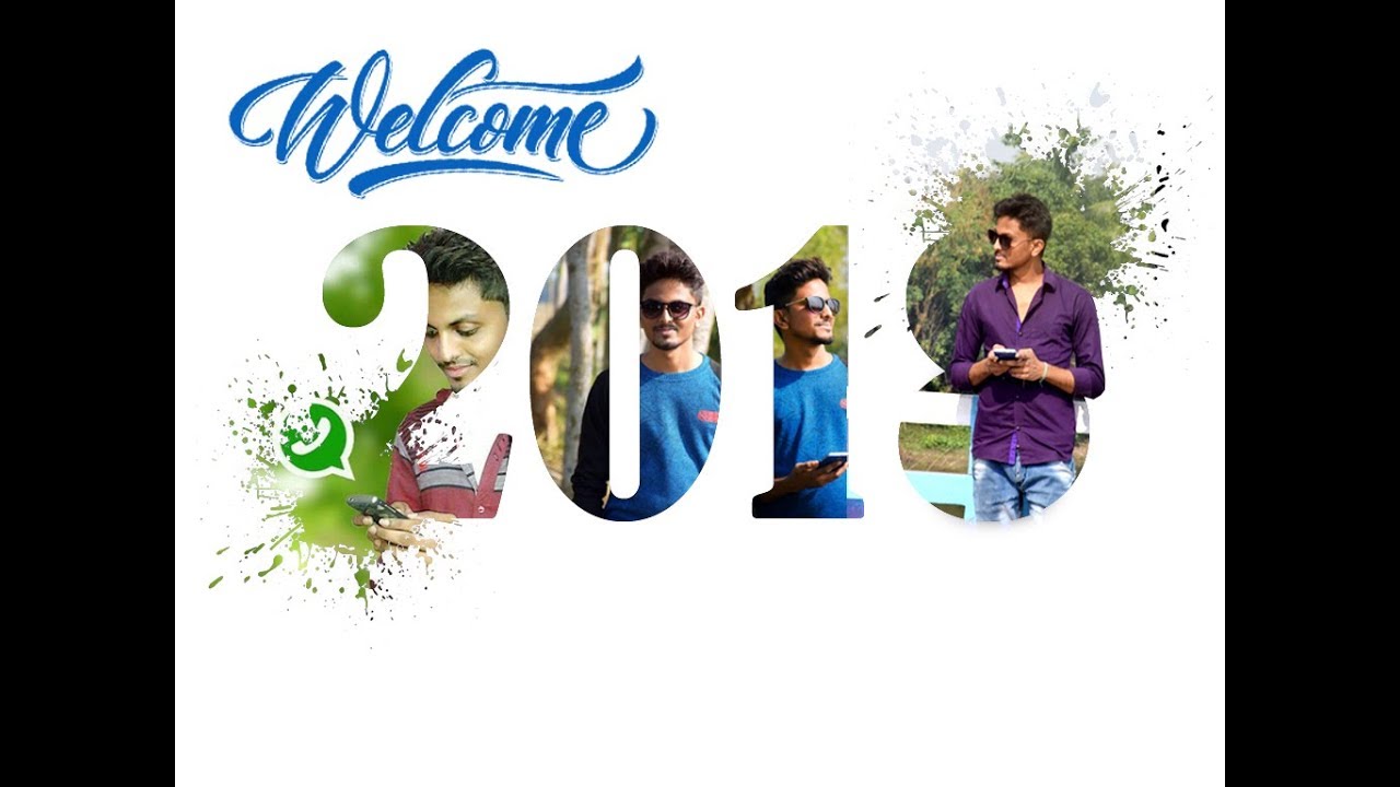 2018 HAPPY NEW YEAR : PHOTOSHOP EDITTING FOR NEW YEAR
