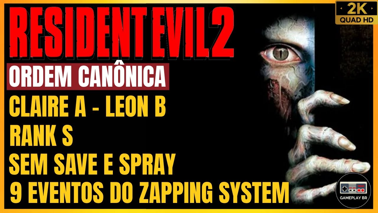 RESIDENT EVIL 2 - CLAIRE A - LEON B - ORDEM CANÔNICA [GAMEPLAY/DETONADO/FULL GAME]