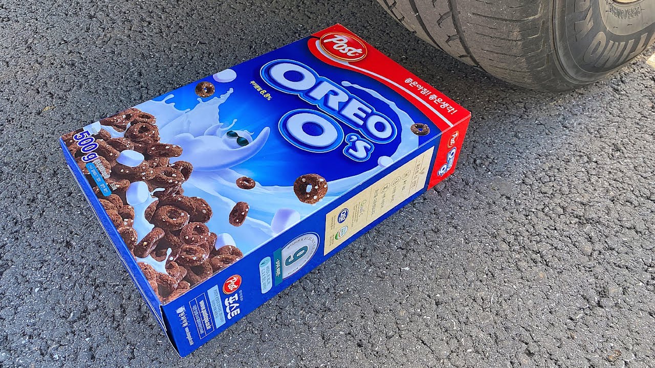 Oreo Cereal vs Experiment Car | Crushing Crunchy & Soft Things by Car | Art Crush