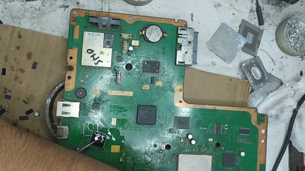 cara melepas dan membersihkan  ic hdmi ps3 dengan mudah