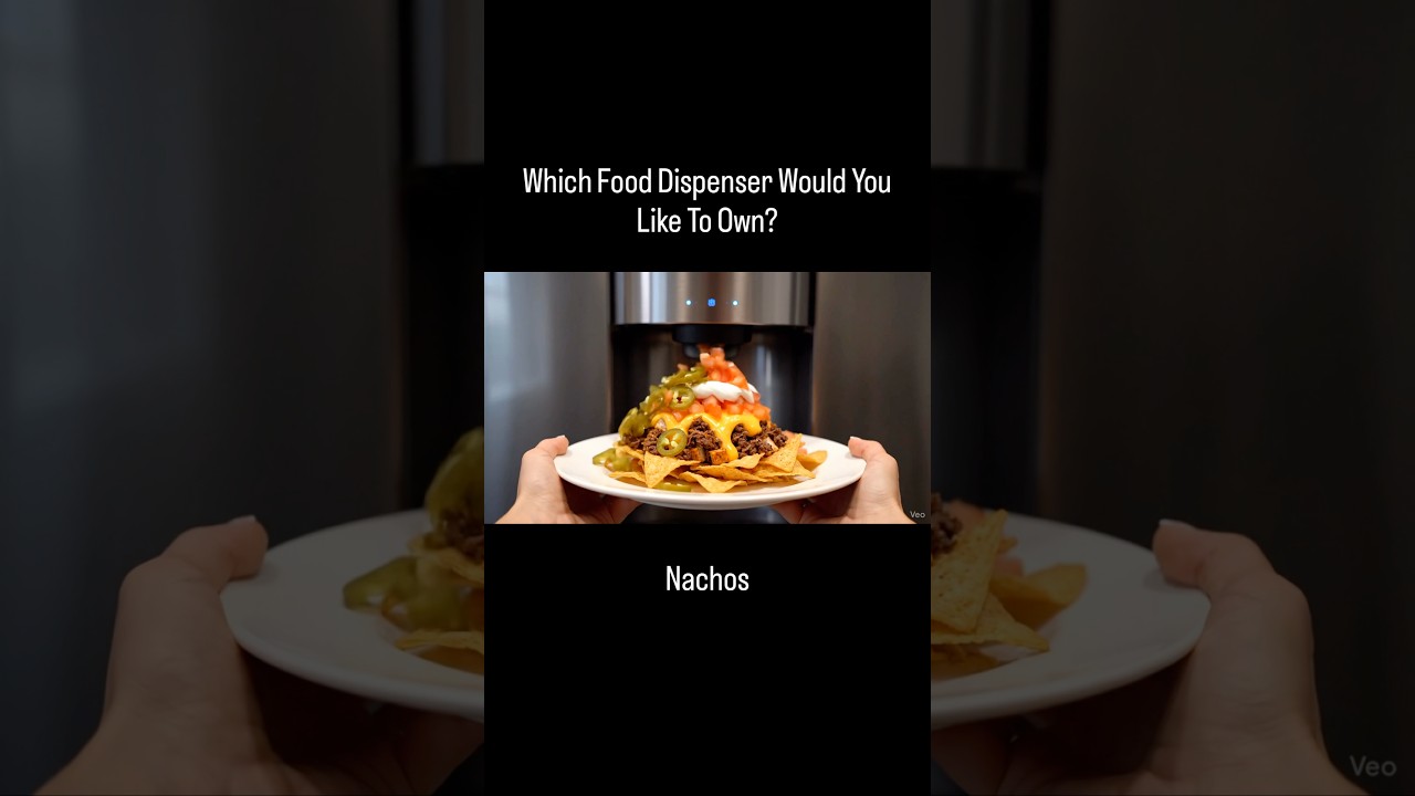 Futuristic Food Dispenser ASMR- Which One Would You Pick! 🍱 #ASMR #Foodies #FoodTech #Foodie
