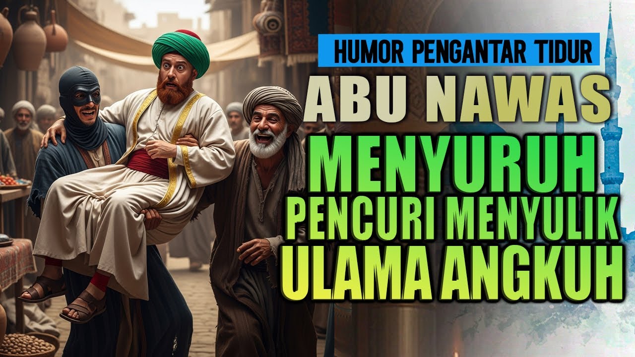 ABU NAWAS MENYURUH PENCURI MENCURI KESOMBONGAN ULAMA || HUMOR PENGANTAR TIDUR